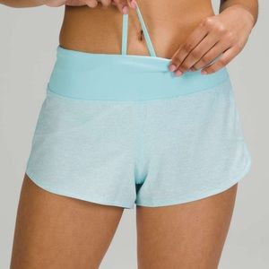 Lululemon Speed Up Short *2.5" Heather Lux Multi Icing Blue / Icing Blue